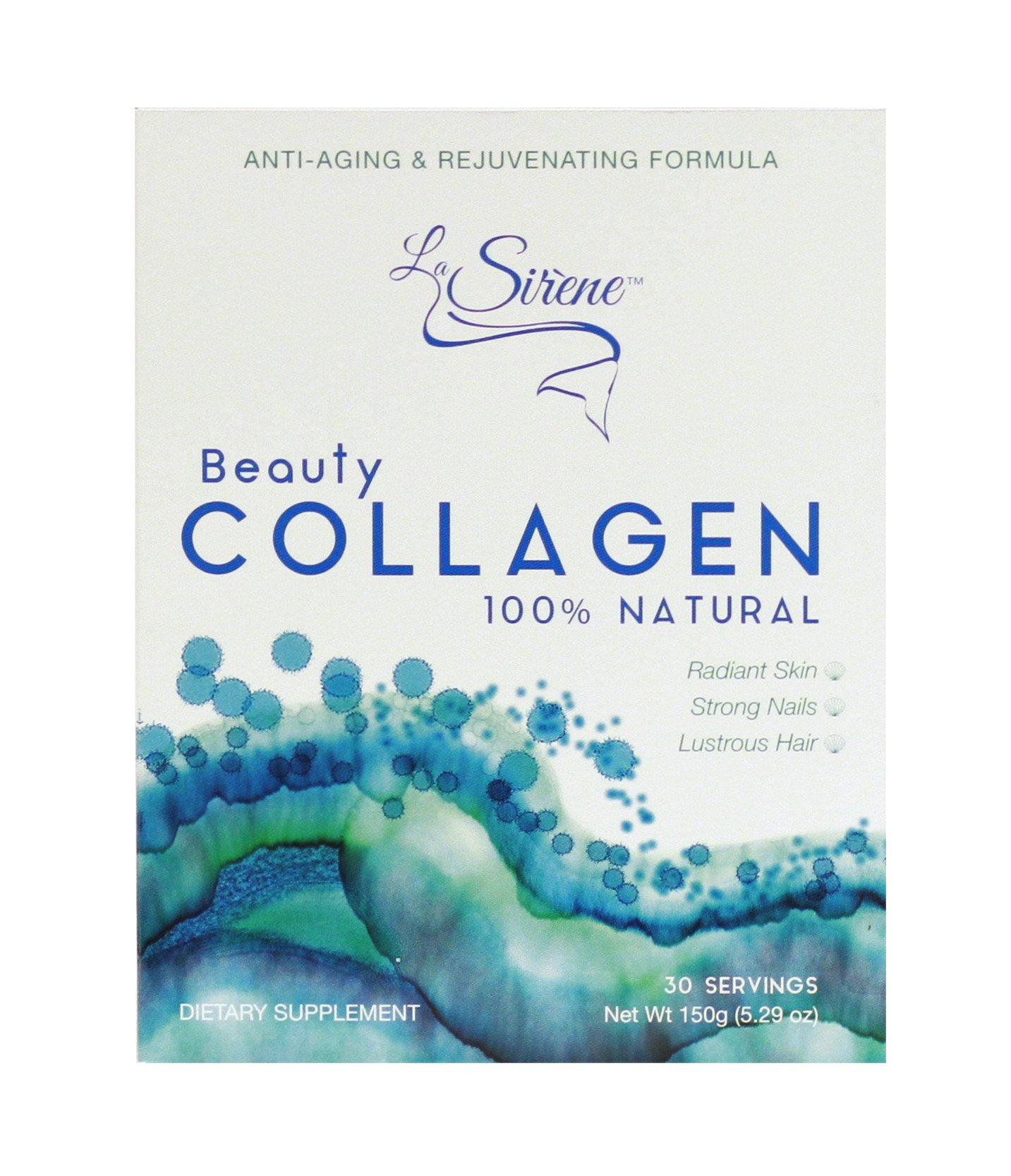 Box of La Sirene Beauty Collagen dietary supplement 