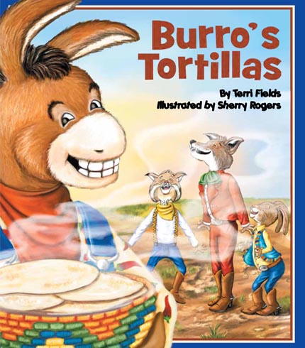 Kids books with Latino authors - Burro's Tortillas book cover