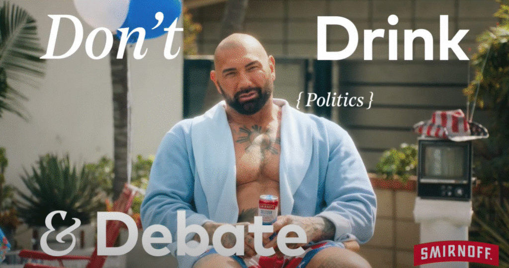 Dave Batista - Smirnoff Don't Drink and Debate campaign
