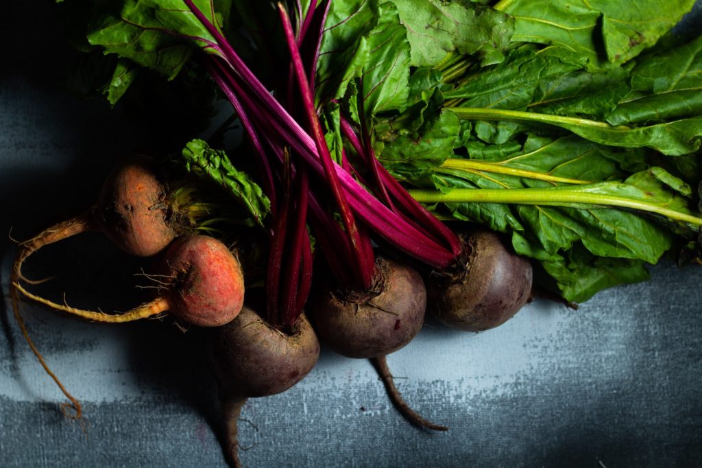 Close up of beets